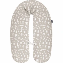 Alvi® Stillkissen Mit Bezug Zootiere Taupe