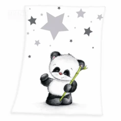 Babybest® Microfaser-Flauschdecke Kleiner Panda 75 X 100 Cm