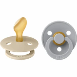 BIBS® Schnuller Colour Anatomischer Sauger Cloud & Vanilla 6-18 Monate, 2 Stk.
