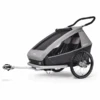 CROOZER Kinderfahrradanhänger Kid Keeke 2 Stone Grey