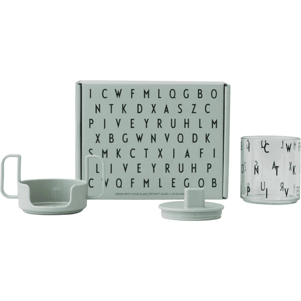 Design Letters Geschenkbox Grow With Your Glass ABC Grün