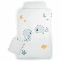 Done By Deer™ Bettwäsche Junior Jelly & Wally 100 X 140 Cm Blau