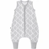 Emma & Noah Schlafsack Mit Füßen Rauten Grau