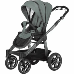 Hartan Kinderwagen ROCK IT GTR Mit Handbremse Casual Collection Bunny Dots (900) Gestellfarbe Platin