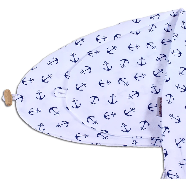 HOBEA-Germany Stillkissenbezug Anker Weiß Blau