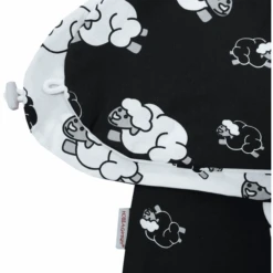 HOBEA-Germany Stillkissenbezug Schaf Schwarz Weiß