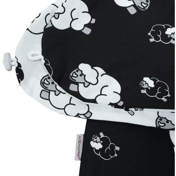 HOBEA-Germany Stillkissenbezug Schaf Schwarz Weiß