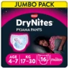 Huggies DryNites Pyjama Pants Einweg Mädchen In Disney Design 4-7 Jahre Jumbopack