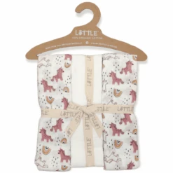 LITTLE Mullwindeln 3er-Pack Rainbow Offwhite