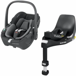 Maxi-Cosi MAXI COSI Set Babyschale Pebble 360 Essential Graphite Plus Basisstation FamilyFix 360
