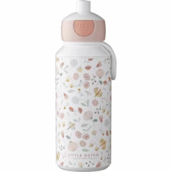 MEPAL Trinkflasche Little Dutch Pop-up Campus 400 Ml - Flowers & Butterflies