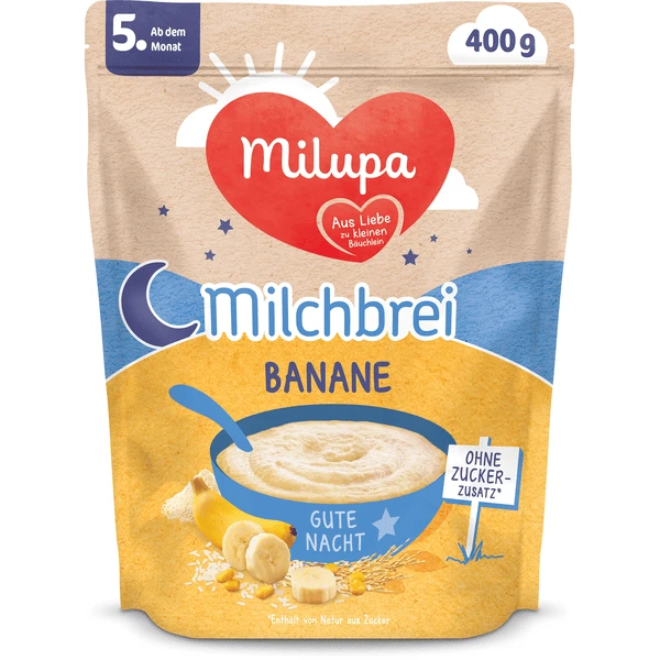 Milupa Milchbrei Banane Gute Nacht 400 G Ab Dem 5. Monat