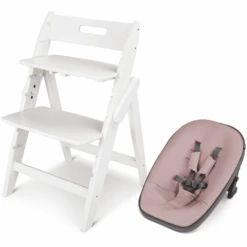 Moji Hochstuhl Yippy Inklusive Neugeborenenaufsatz Snow Rose