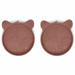 Nuuroo Silikonteller Akila Koala 2 Stück, Red Mix