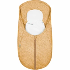 Odenwälder Fußsack Coolmax White Leaves Mustard