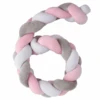 Plastimyr Ziergeflecht Twist 200cm In Grau/rosa/weiß