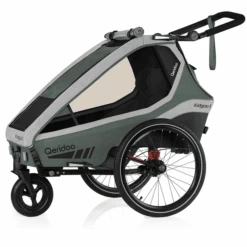 Qeridoo® Kinderfahrradanhänger Kidgoo1 Ivy Green