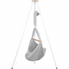 SCHMUSEWOLKE Baby Federwiege Bio Grey Mit Tipi Weiß