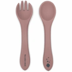 The Cotton Cloud Kinderbesteckset Aus Silikon Dusty Pink