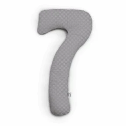 THERALINE Bezug Für My7 Seitenschläferkissen Jersey Punkte Grau