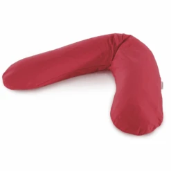 THERALINE Original Stillkissen Inkl. Bezug Kirschrot Bambus-Kollektion