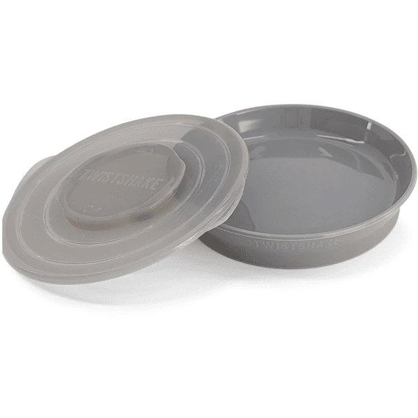 TWISTSHAKE Kinderteller 6+ Monate Pastel Grau